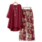 💗LAST DAY SALE 60% OFF⚡50K+ SOLD💕Women’s Cotton-linen Short-sleeved Top and Loose-fit Trousers Summer Set