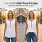 👚❄️Summer cool-down deal: just £12.99!!⚡50K+ SOLD!❄️Women's V-Neck Sleeveless Cotton Linen Vest