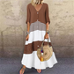 🏖️Summer Hot Sale - Up to 70% OFF⚡50K+ SOLD!🎁Women's Summer V-Neck Button-Up Maxi Dress