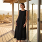 🏆Surprise Price: Only £14.99!!🔥🌿Women's Sleeveless Round Neck Casual Dress Loose Fit Linen-Look Maxi Dress with Pockets