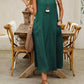 🏆Surprise Price: Only £14.99!!🔥🌿Women's Sleeveless Round Neck Casual Dress Loose Fit Linen-Look Maxi Dress with Pockets
