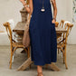 🏆Surprise Price: Only £14.99!!🔥🌿Women's Sleeveless Round Neck Casual Dress Loose Fit Linen-Look Maxi Dress with Pockets