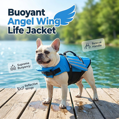 🥳2026 HOT SALE 50% OFF!💞50K+ SOLD!🐕👼Reflective Angel Wing Dog Life Jacket🌊✨