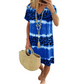 🌈2026 Summer Hot Sale 50% OFF!✨Women's Casual Tie Dye Leopard Print V-Neck Dress