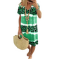 🌈2026 Summer Hot Sale 50% OFF!✨Women's Casual Tie Dye Leopard Print V-Neck Dress