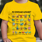 🦖Summer Hot Sale - ONLY ￡8.99!!✨Kids Dinosaur Alphabet Graphic T-Shirt