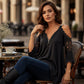 💃2026 Summer New Arrival 50% OFF💥Women's Lace Cold Shoulder Top with Zipper