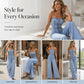👗New Arrival 50% OFF💙 Women's Spaghetti Strap Wide Leg Denim Jumpsuit – 50% OFF! Effortless style, wide-leg comfort, classic denim – your new warm-weather favorite. ☁️☀️