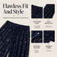 🛍️🔥Last Day 70% OFF⚡50K+ SOLD!👖Women's Sequin Sparkle Elastic Waist Straight-Leg Pants