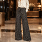 🛍️🔥Last Day 70% OFF⚡50K+ SOLD!👖Women's Sequin Sparkle Elastic Waist Straight-Leg Pants
