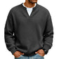🔥LAST DAY SALE ONLY ￡13.99!!✨ Timeless Comfort | Men's Textured Waffle Layered-Look Long-Sleeve Tee