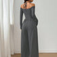 🥳AUTUMN HOT SALE🥳🍂50K+ SOLD!💥50% OFF! Women's Elegant Halter Neck Deep V Jumpsuit