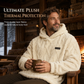 ⏳LAST DAY SALE ONLY ￡16.99!!✨Men's Winter Fleece Lined Hoodie Jacquard Pattern Long Sleeve Pullover Sweatshirt for Casual Outdoor Wear✨