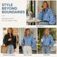 Women's Casual Polka Dot Zipper Jacket