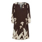 👗Autumn’s Sale 50% OFF🧥Women’s Dandelion Leaf Print Midi Dress, 🌼Long Puff Sleeve|V-Neck|Loose 🏮