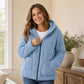 ⏳🍂LAST DAY SALE ONLY ￡16.99!!📢Women's Casual Plush Hooded Jacket
