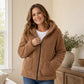 ⏳🍂LAST DAY SALE ONLY ￡16.99!!📢Women's Casual Plush Hooded Jacket