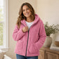 ⏳🍂LAST DAY SALE ONLY ￡16.99!!📢Women's Casual Plush Hooded Jacket