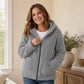 ⏳🍂LAST DAY SALE ONLY ￡16.99!!📢Women's Casual Plush Hooded Jacket