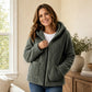 ⏳🍂LAST DAY SALE ONLY ￡16.99!!📢Women's Casual Plush Hooded Jacket